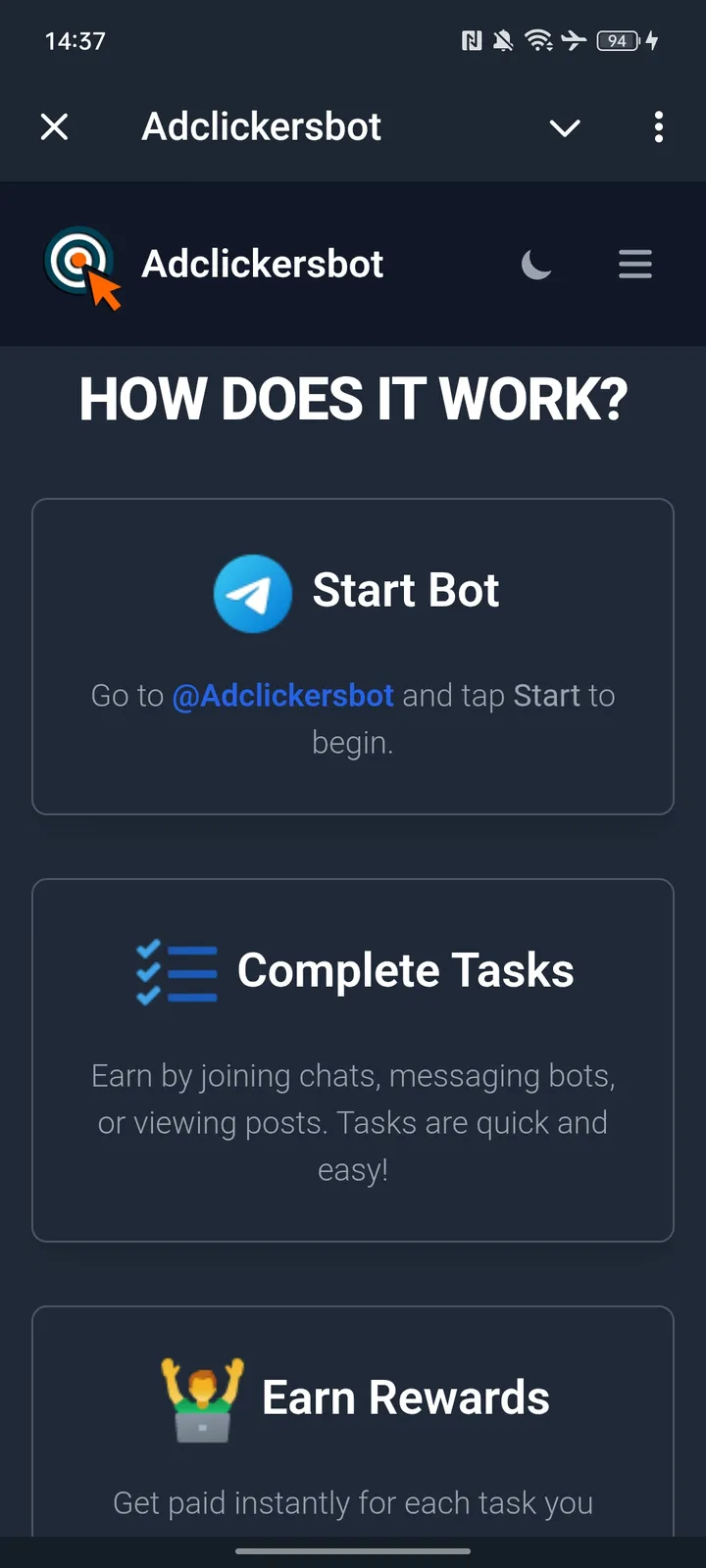 Adclickersbot screenshot 4
