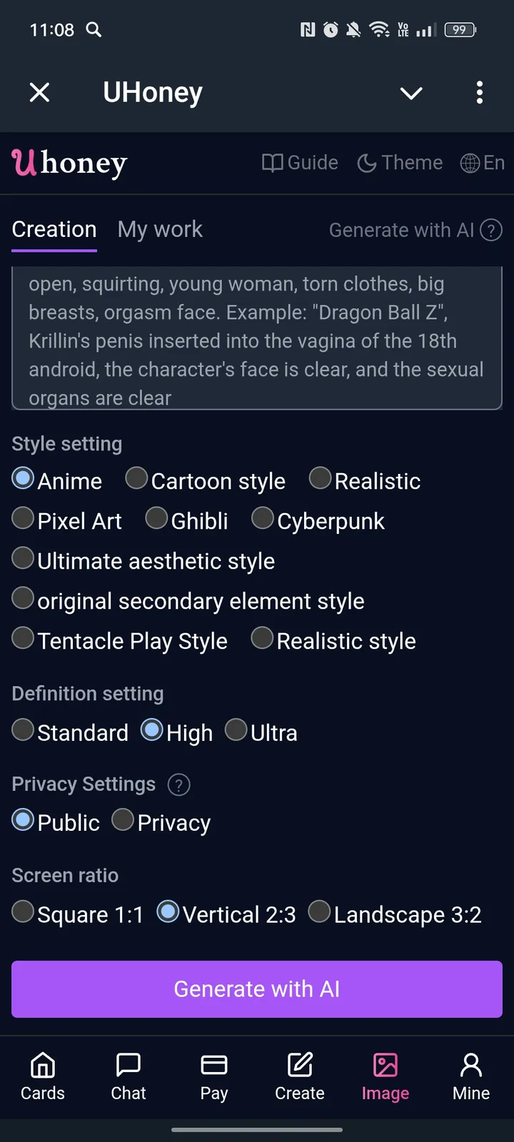 AI Uhoney Bot screenshot 4
