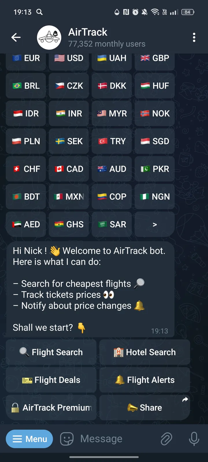 AirTrack screenshot 2