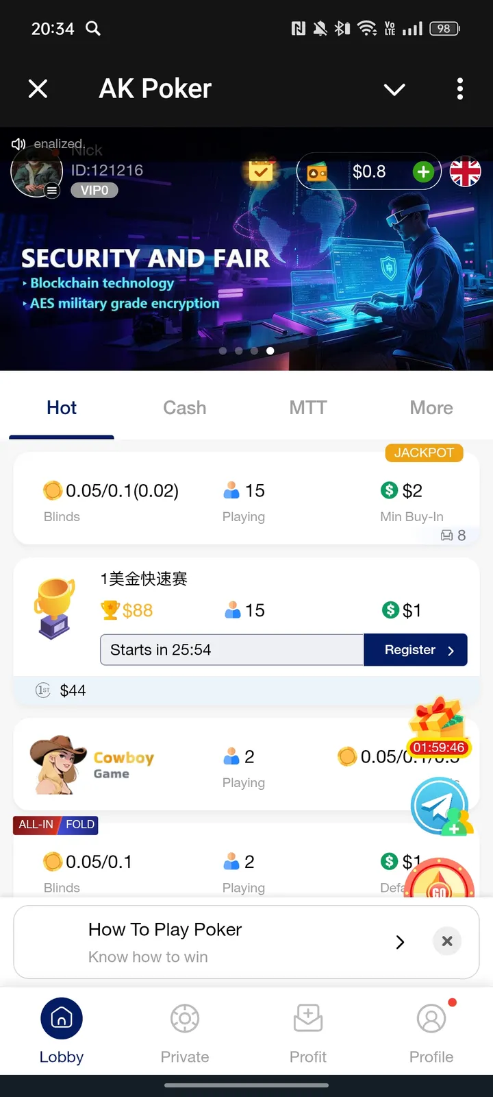 AK Poker screenshot 1