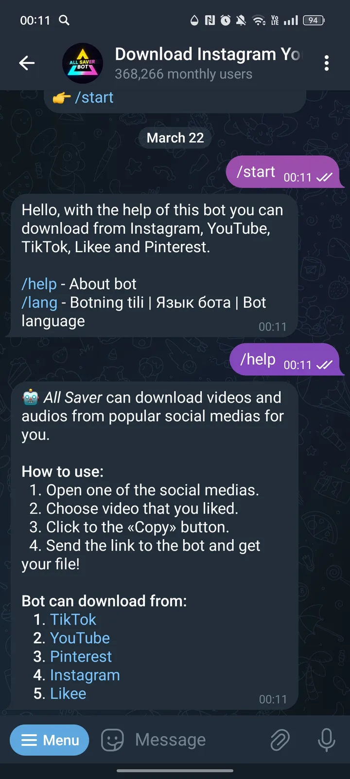 Download Instagram TikTok YouTube screenshot 3