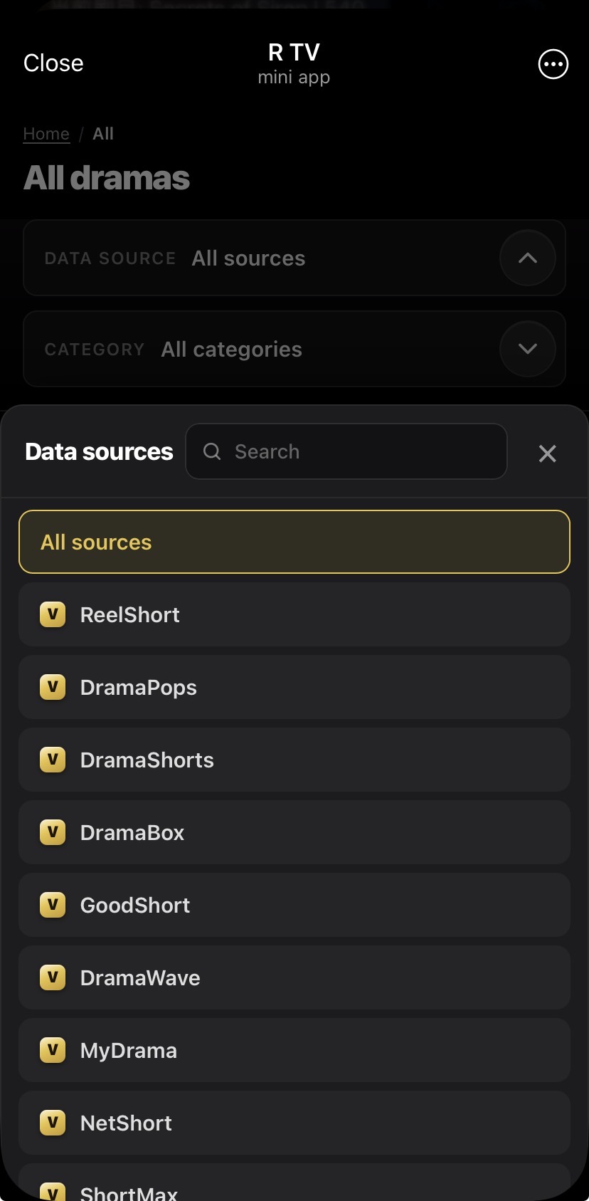R TV screenshot 3