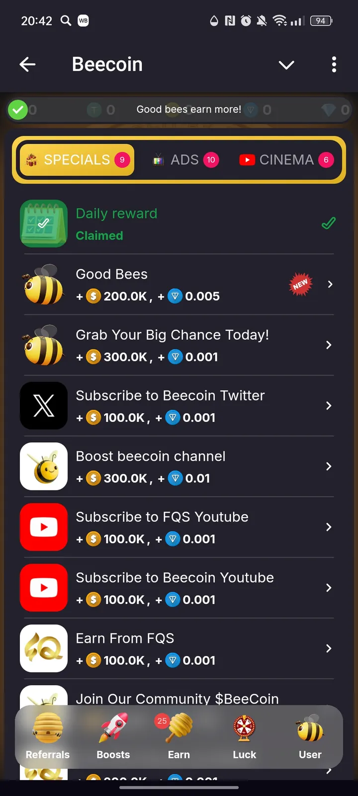 Beecoin screenshot 3