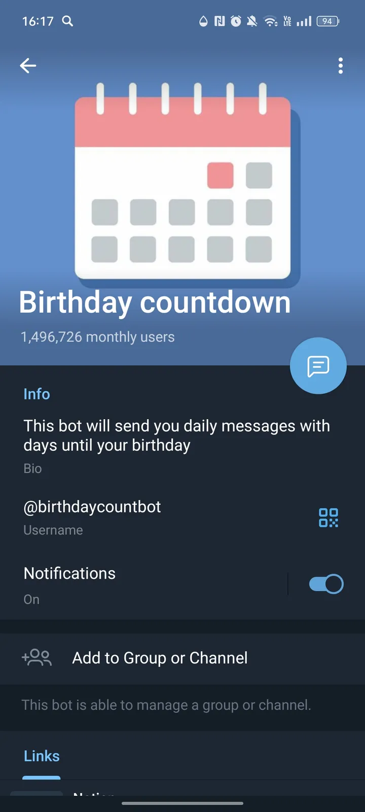 How Birthday Count looks