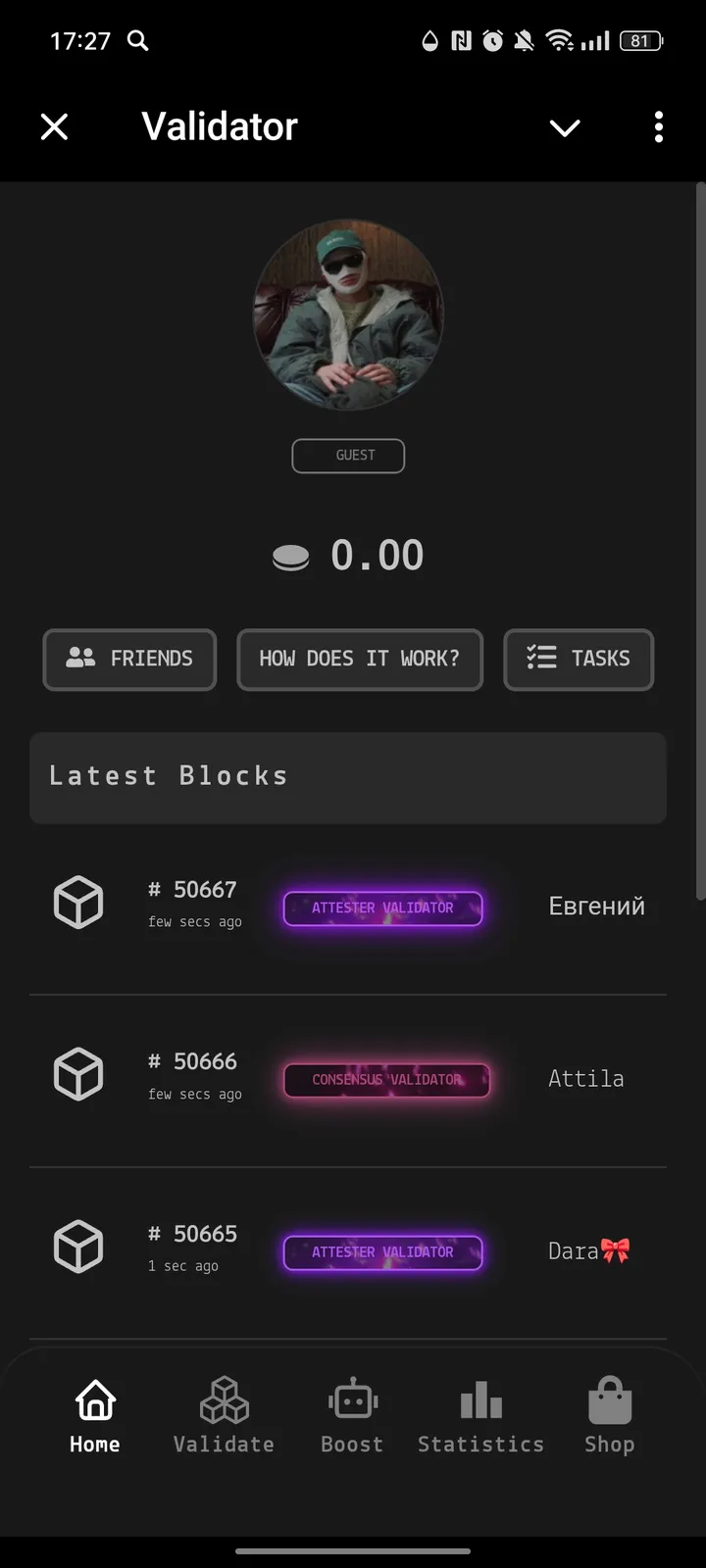 Validator screenshot 1