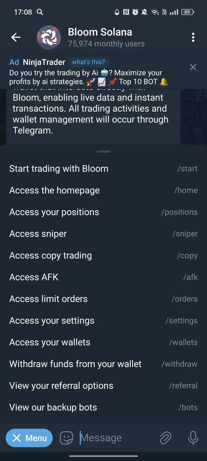 Bloom Solana screenshot 3