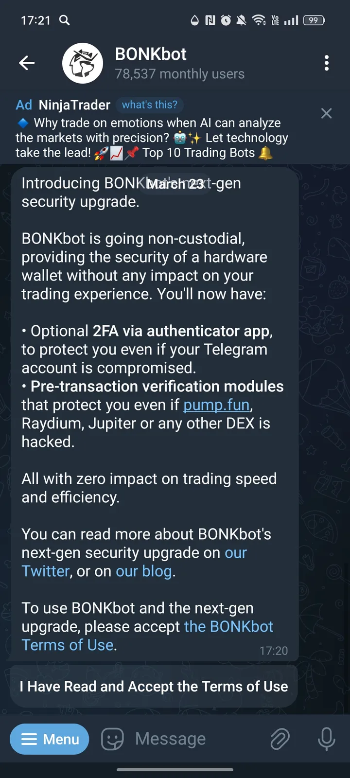 BONKbot screenshot 2