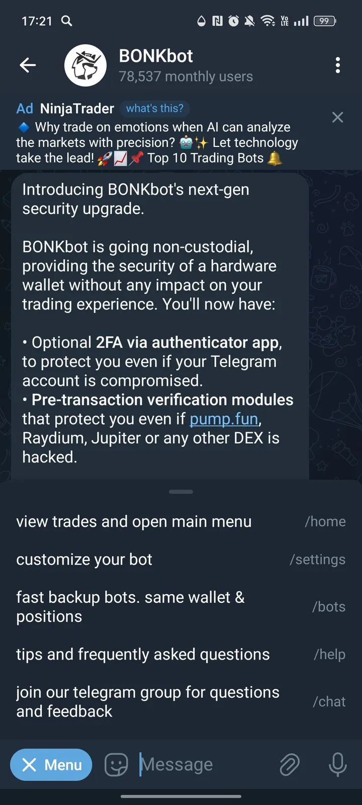 BONKbot screenshot 3