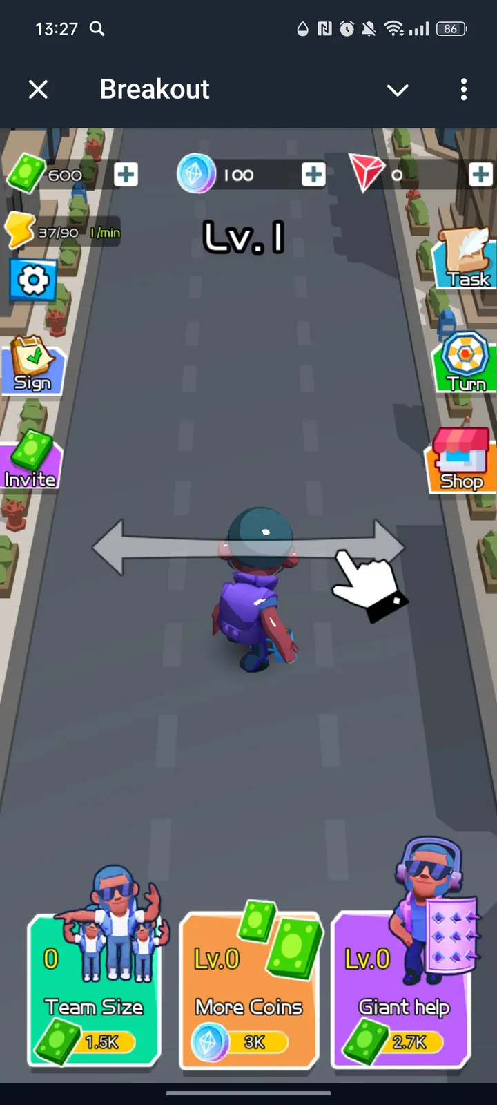 Breakout screenshot 1
