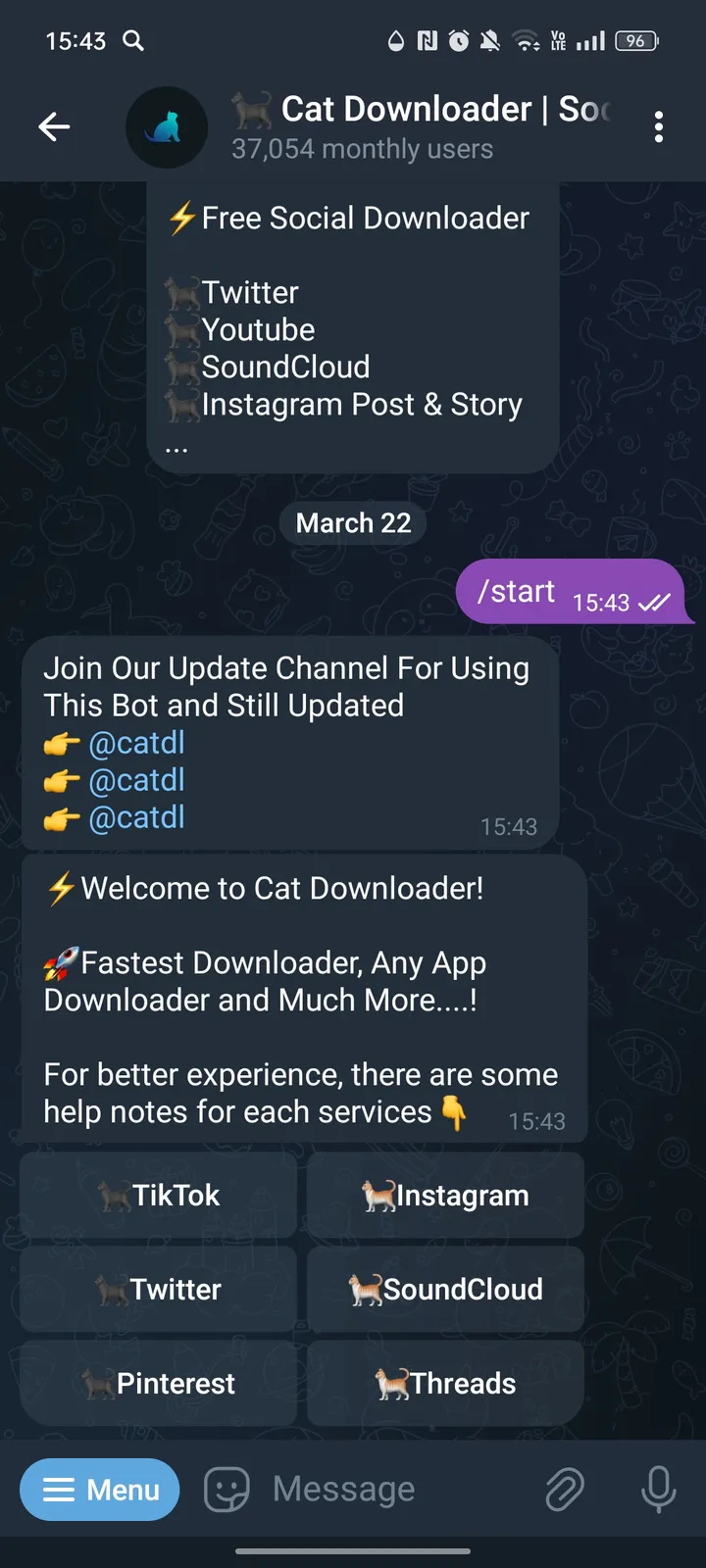 🐈⬛️ Cat Downloader | Social Medias & Websites Downloader screenshot 1