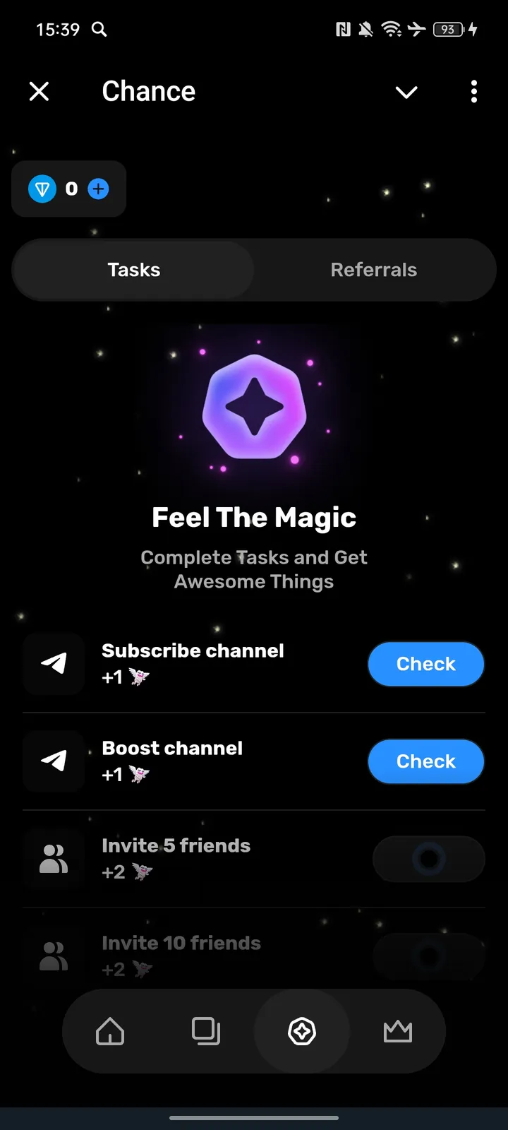 Как выглядит Chance App Bot