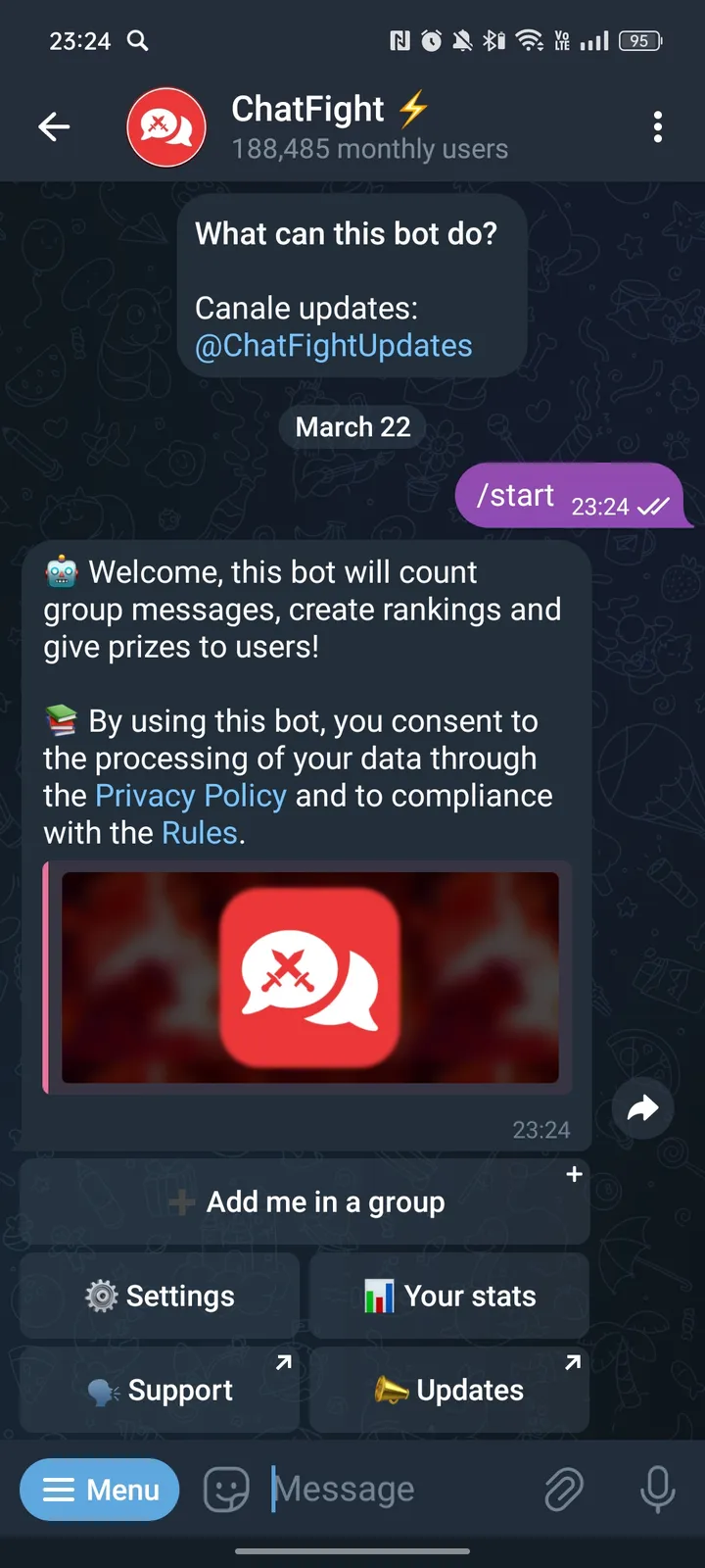 ChatFight ⚡️ screenshot 1