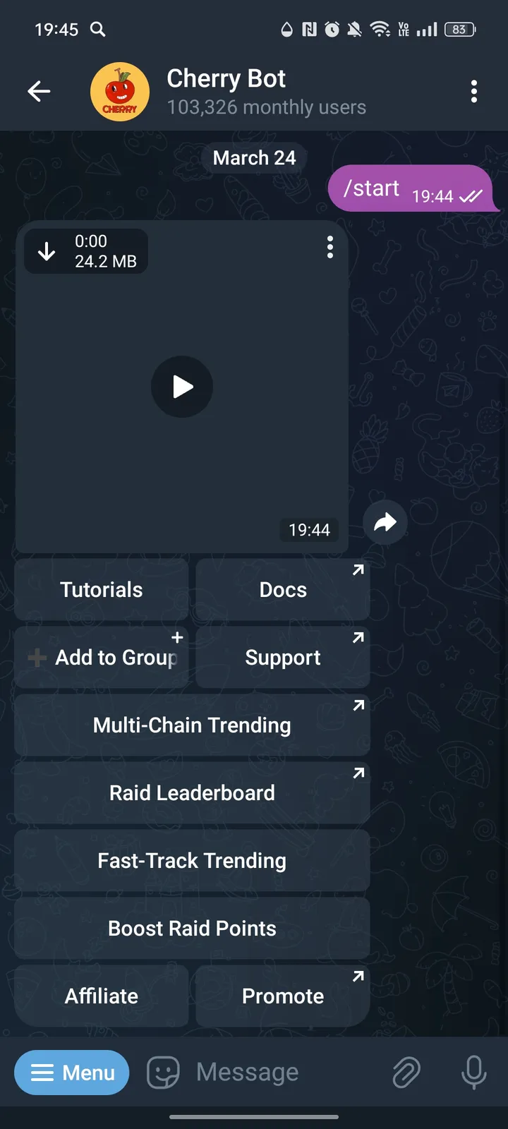 Cherry Bot screenshot 2
