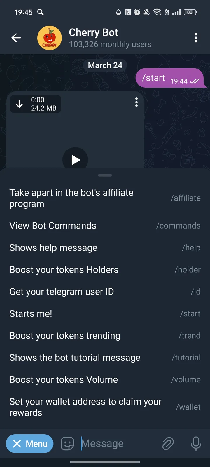 Cherry Bot screenshot 3