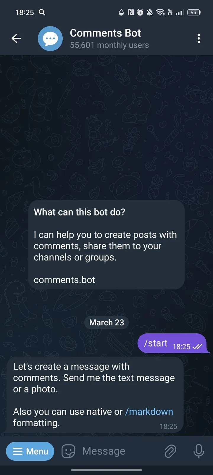 Comments Bot screenshot 1