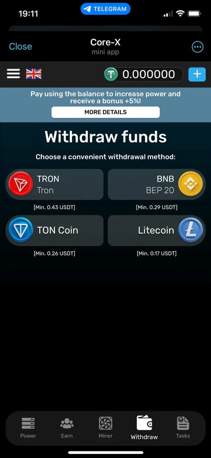 Core-X screenshot 4