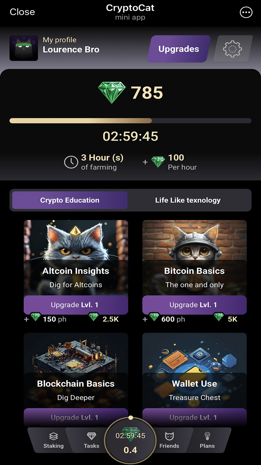 How Crypto Cat Game looks