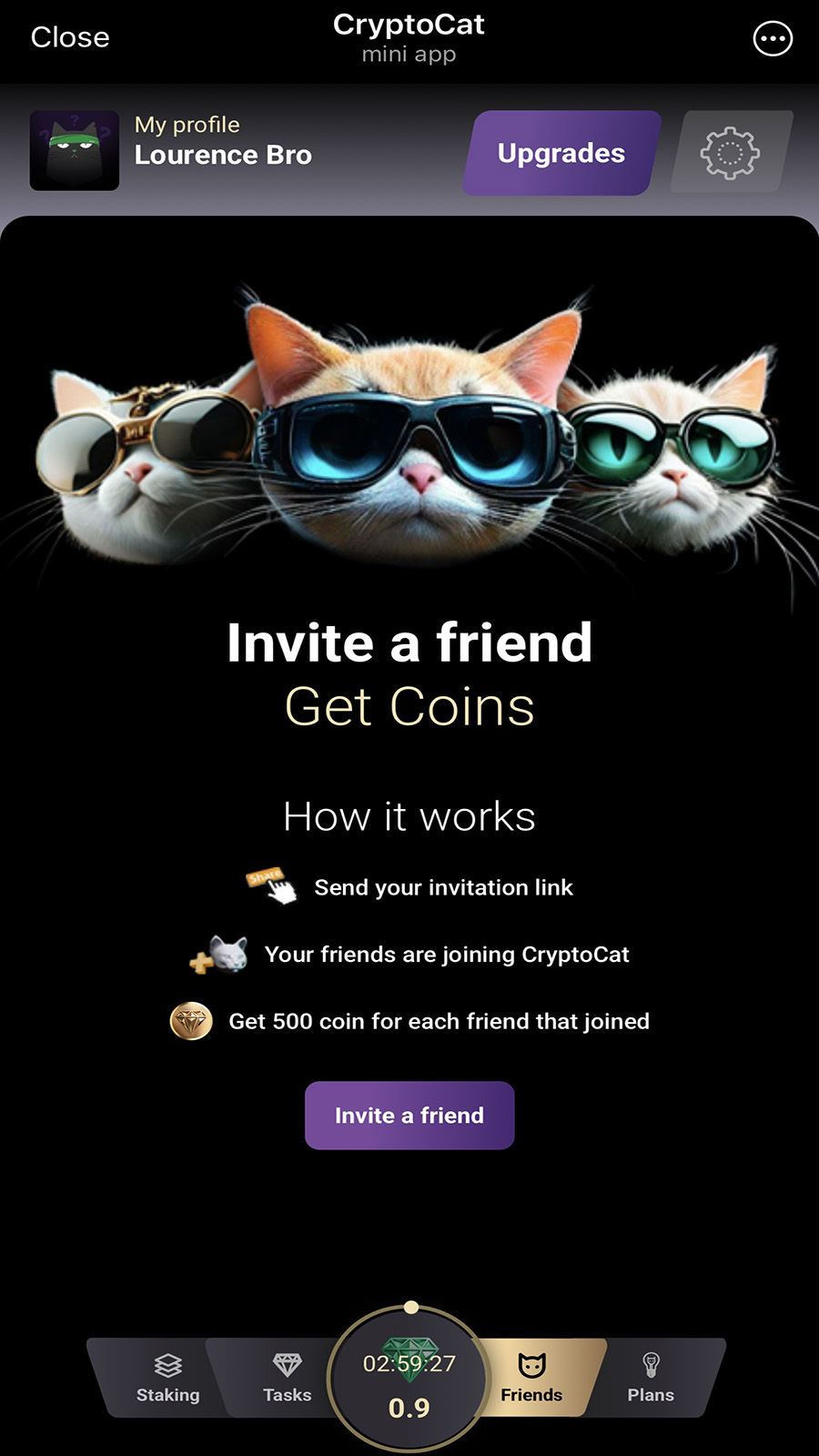 How Crypto Cat Game looks