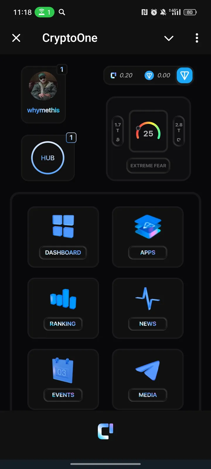 CryptoOne screenshot 2