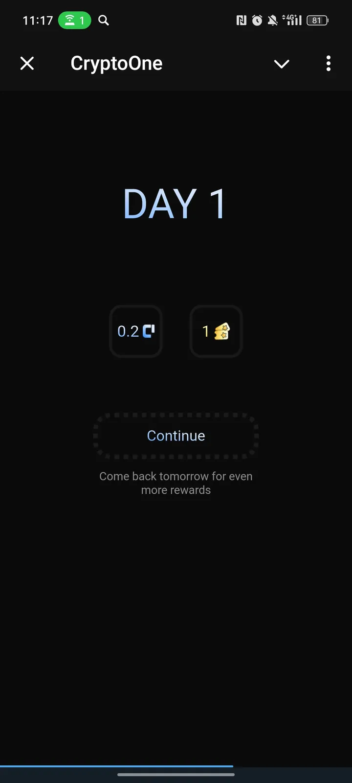 CryptoOne screenshot 1
