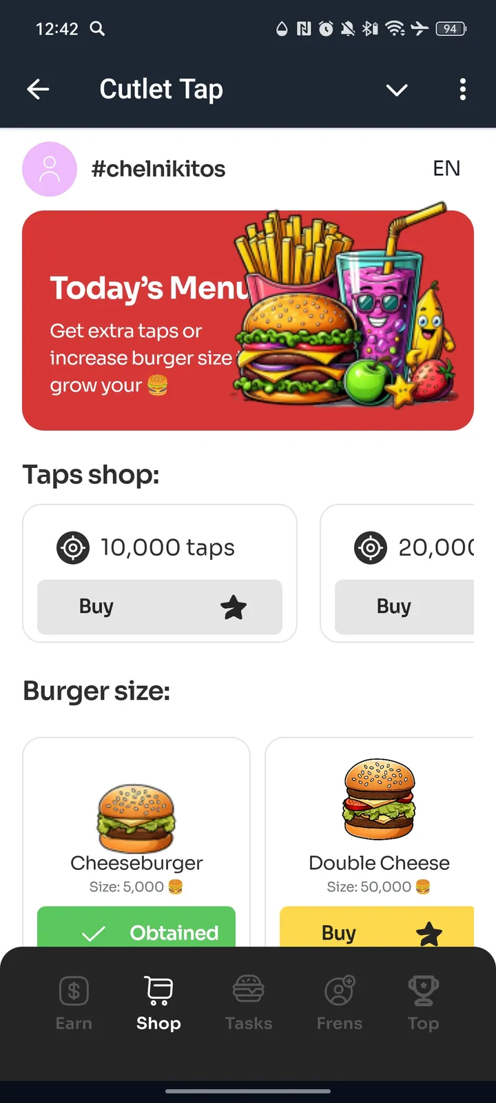 Cutlet Tap screenshot 2