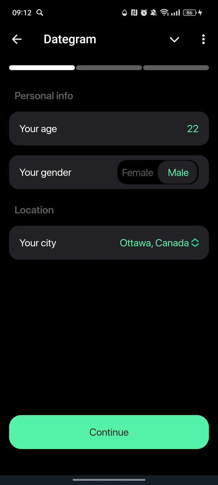 Dategram screenshot 2