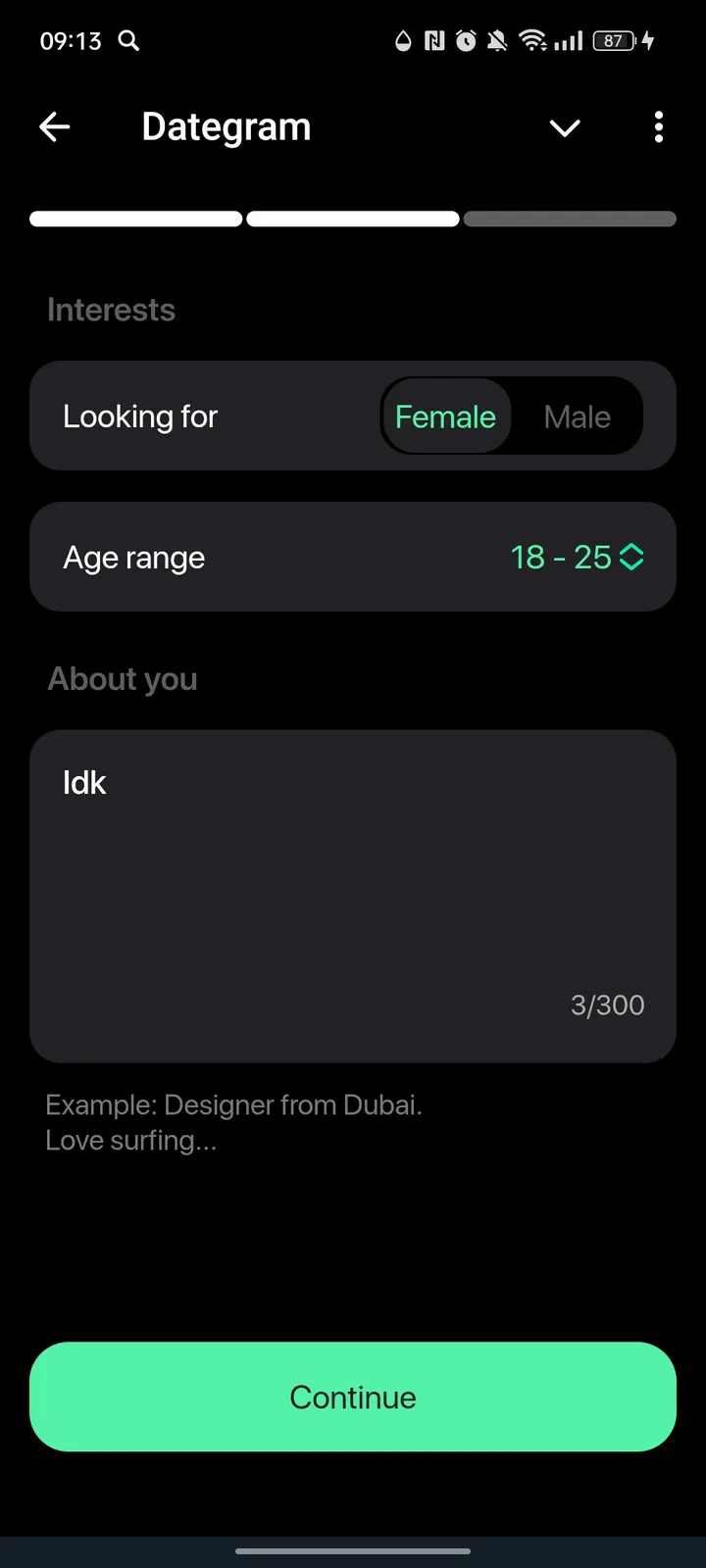 Dategram screenshot 3