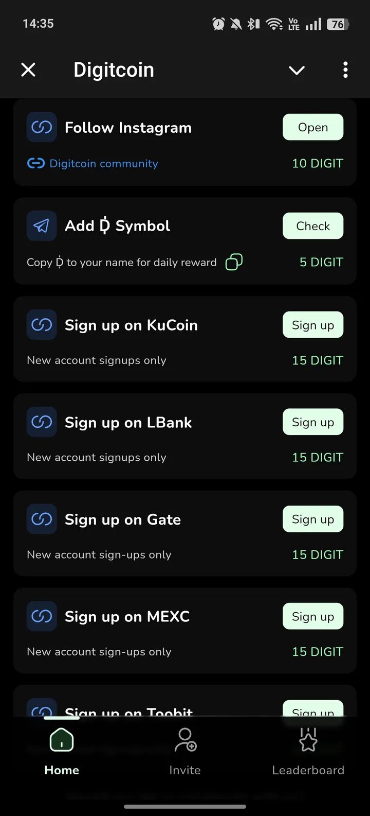 Digitcoin screenshot 4