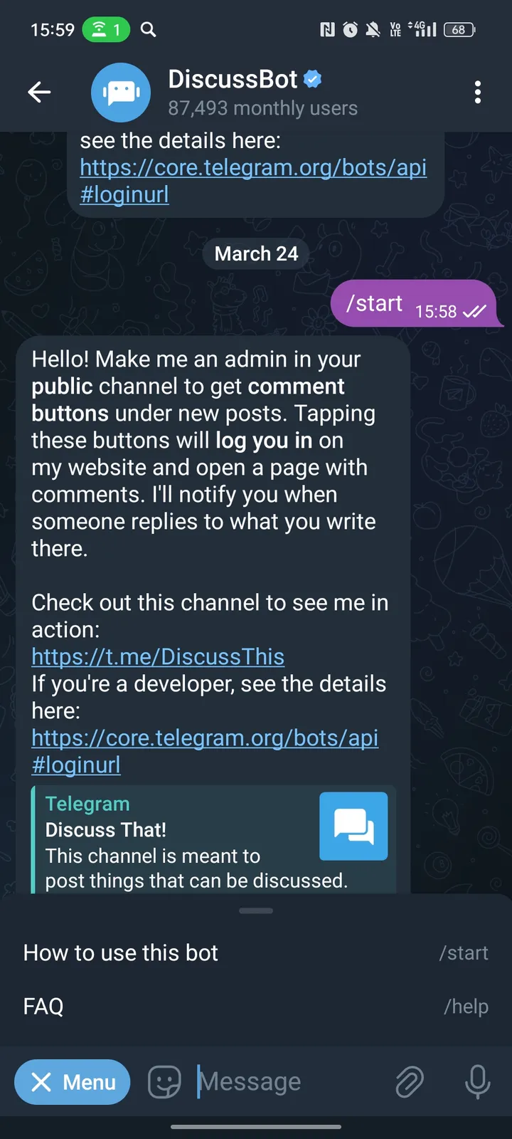 DiscussBot screenshot 3