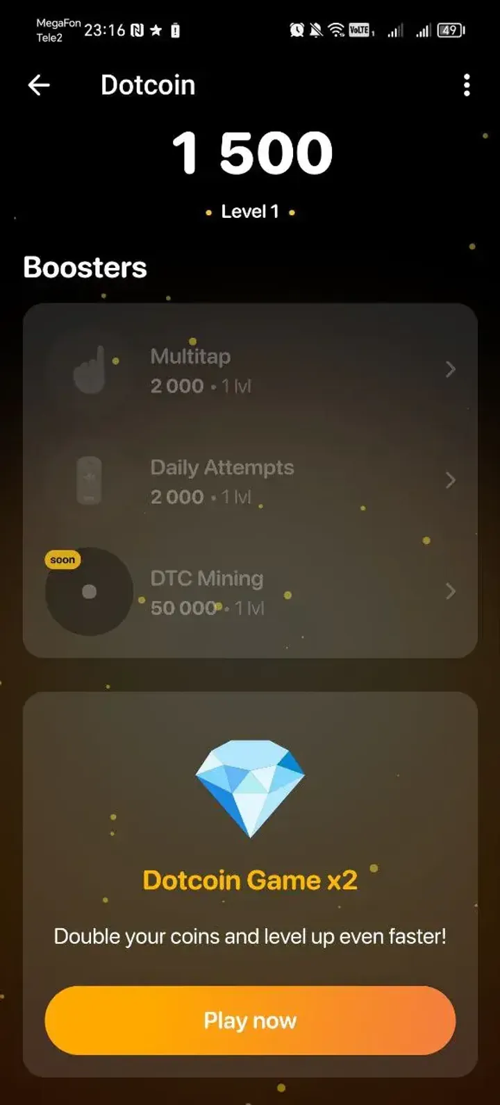 Dotcoin screenshot 2