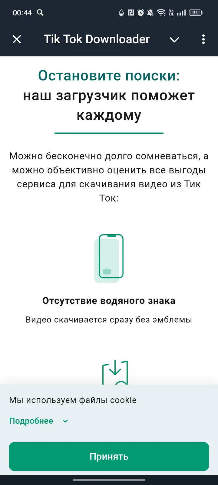 How Tik Tok Downloader looks