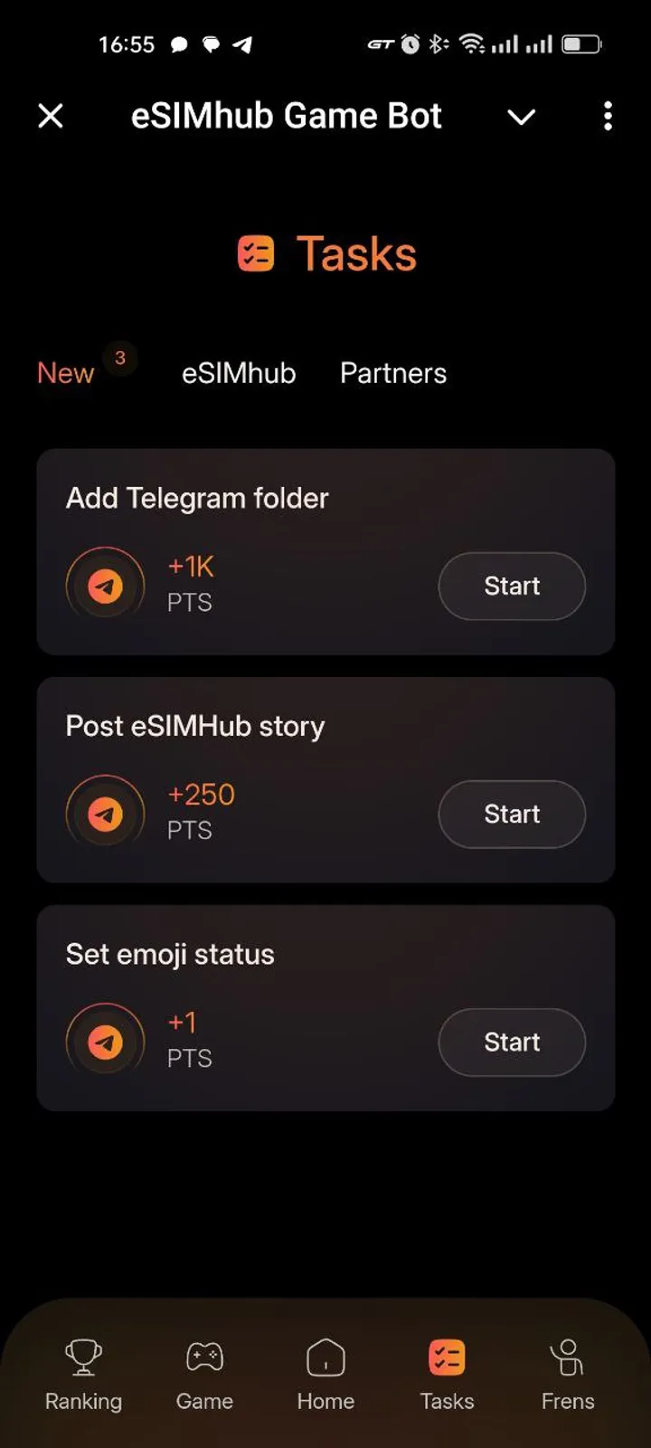 How Earn eSIM Hub looks