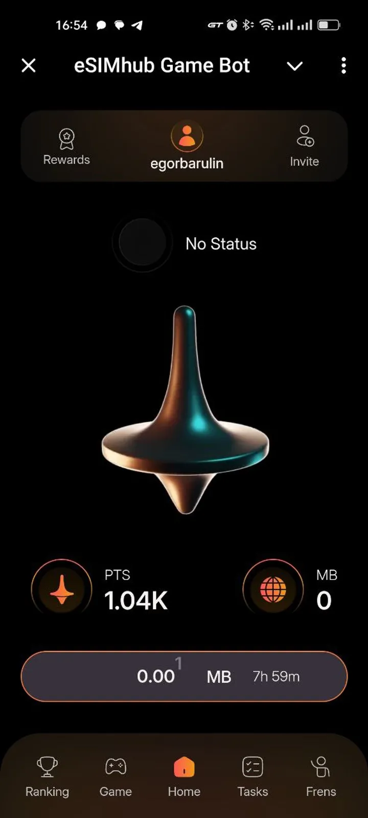 How Earn eSIM Hub looks