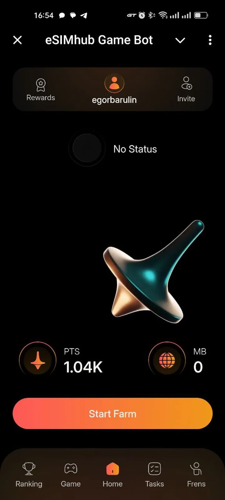 How Earn eSIM Hub looks
