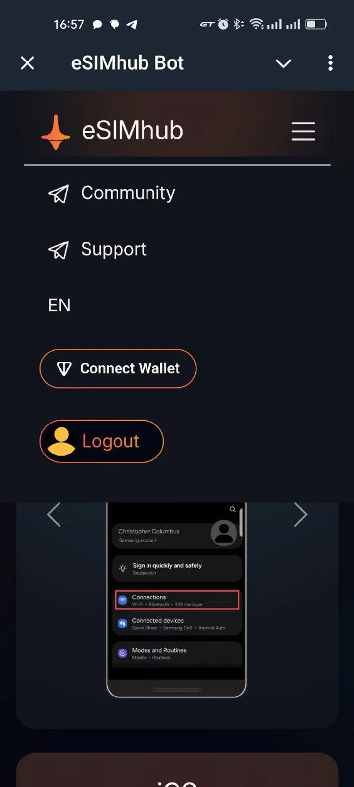 eSIMhub Bot screenshot 2