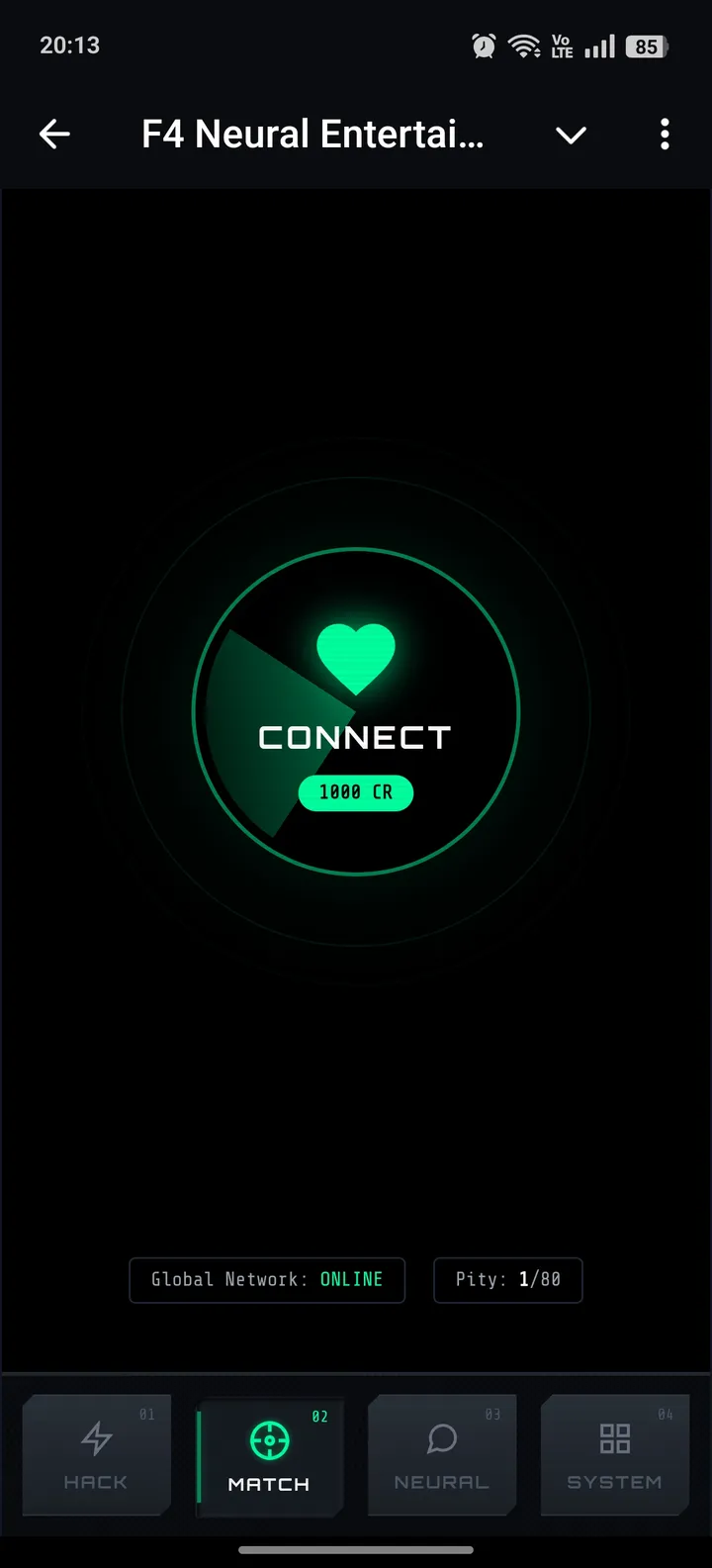 F4 Neural Entertainment Terminal screenshot 2