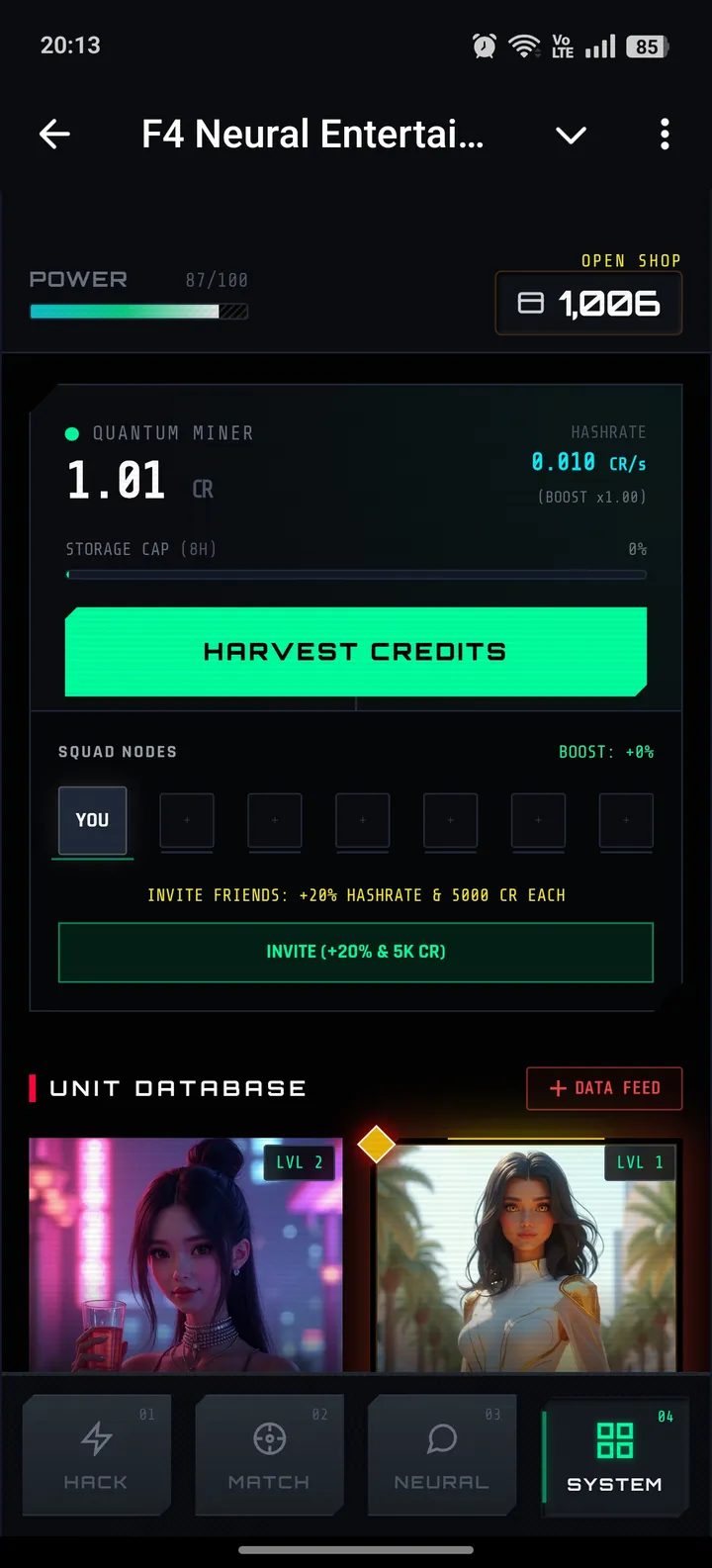 F4 Neural Entertainment Terminal screenshot 4