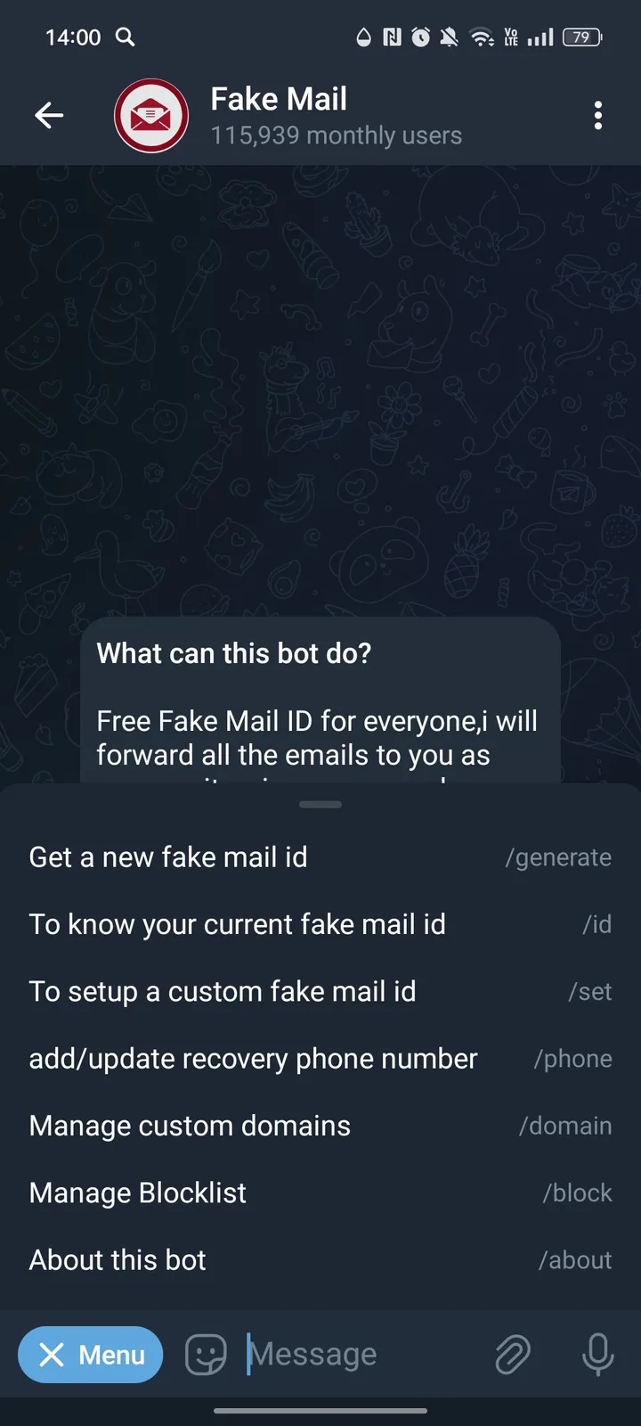 Fake Mail Bot screenshot 2