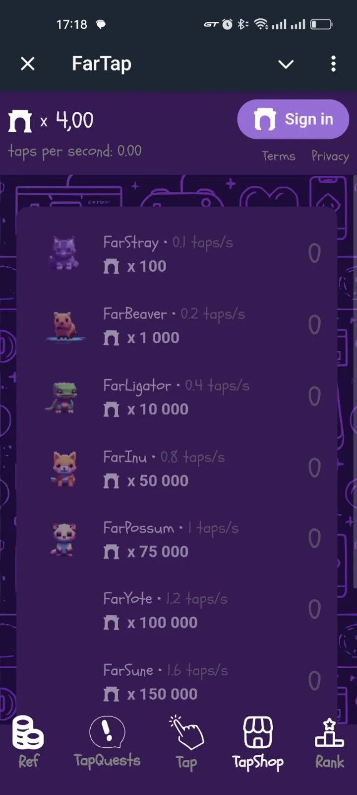FarTap screenshot 2