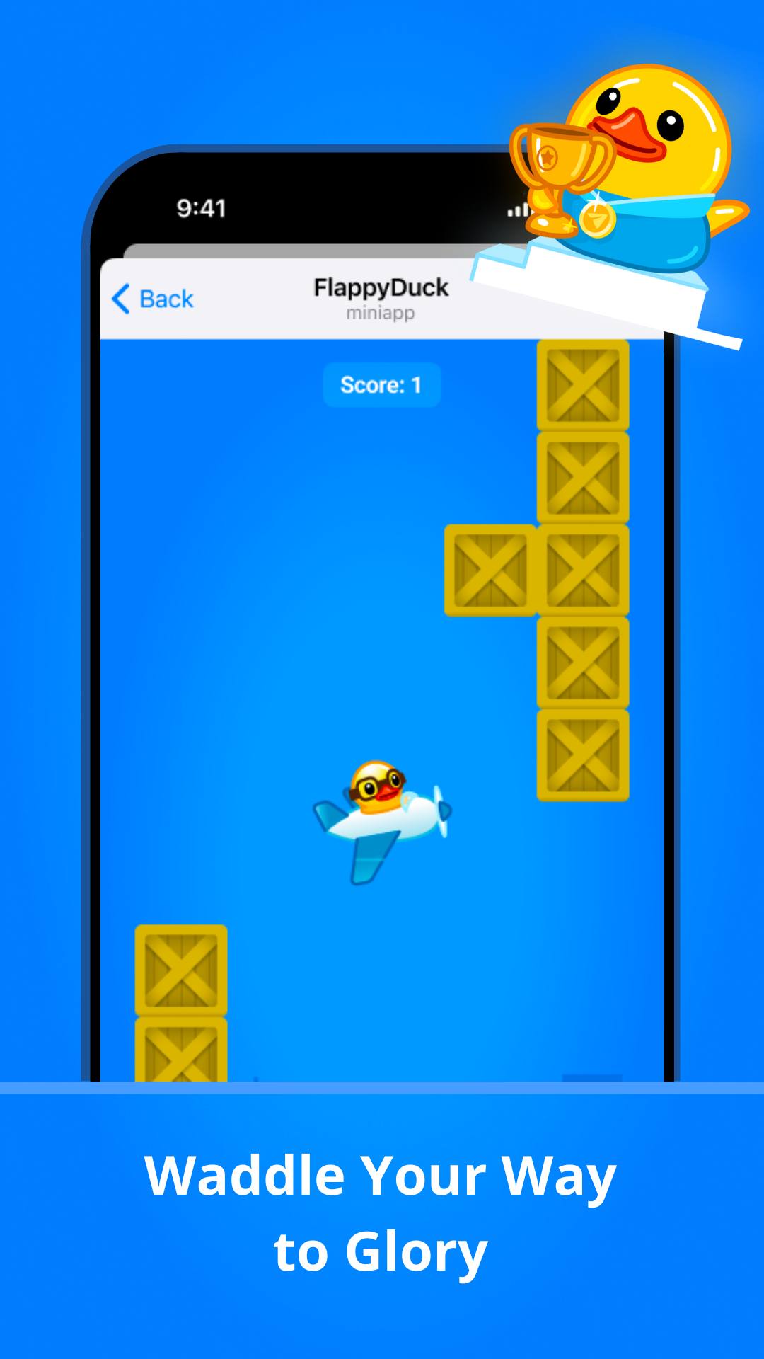 Flappy Duck screenshot 1