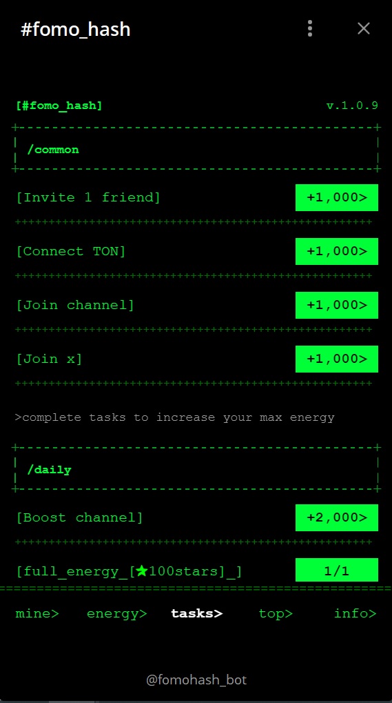FOMO Hash screenshot 2