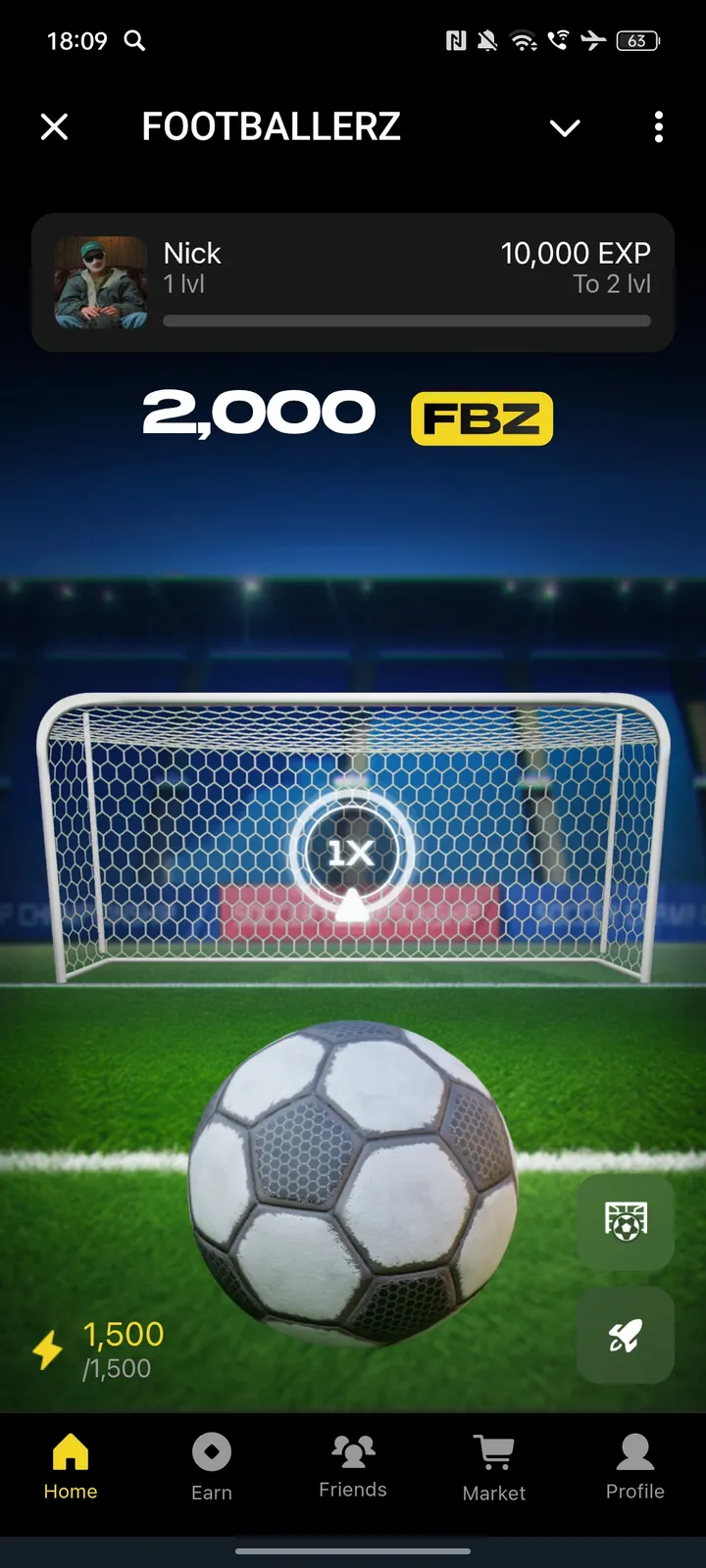 FOOTBALLERZ screenshot 1