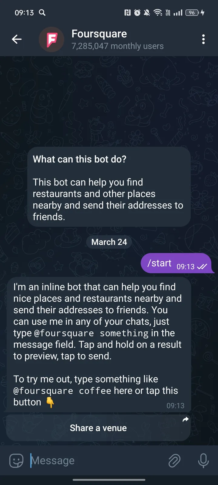 Foursquare screenshot 1