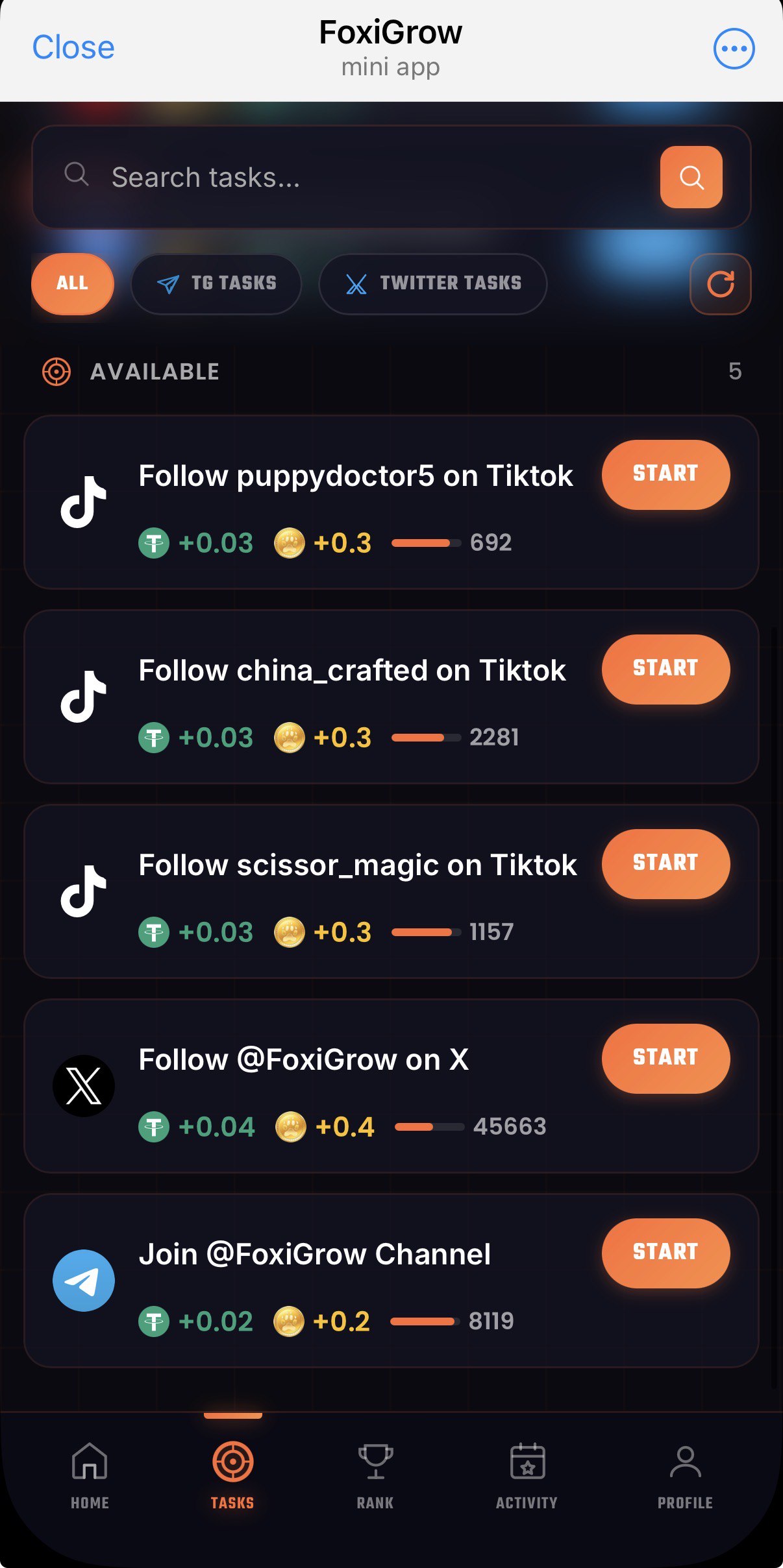 Foxigrow screenshot 1
