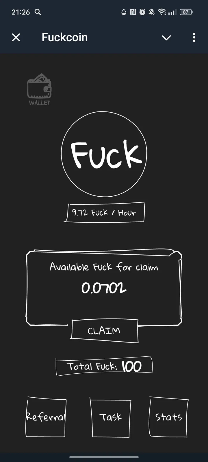 Fuckcoin screenshot 1