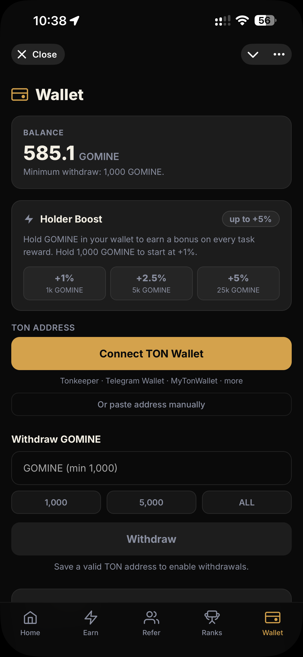 GoMine App screenshot 6