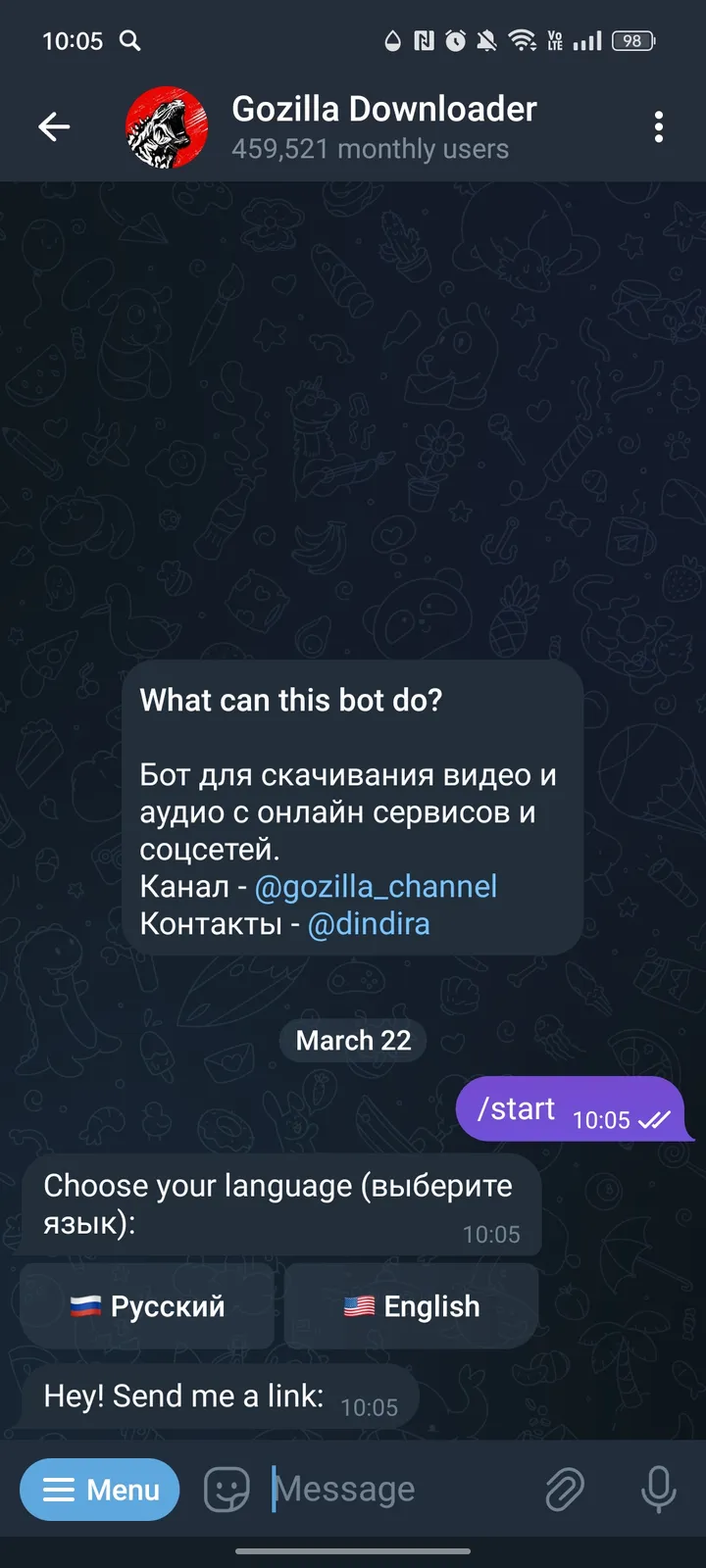 Gozilla Downloader screenshot 1