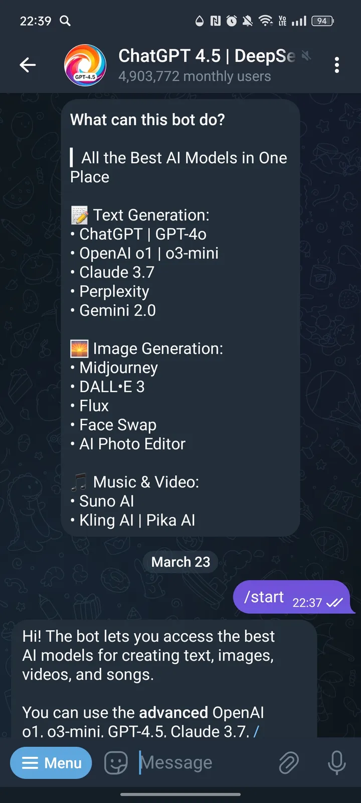 GPT 4 | DeepSeek | Midjourney screenshot 1