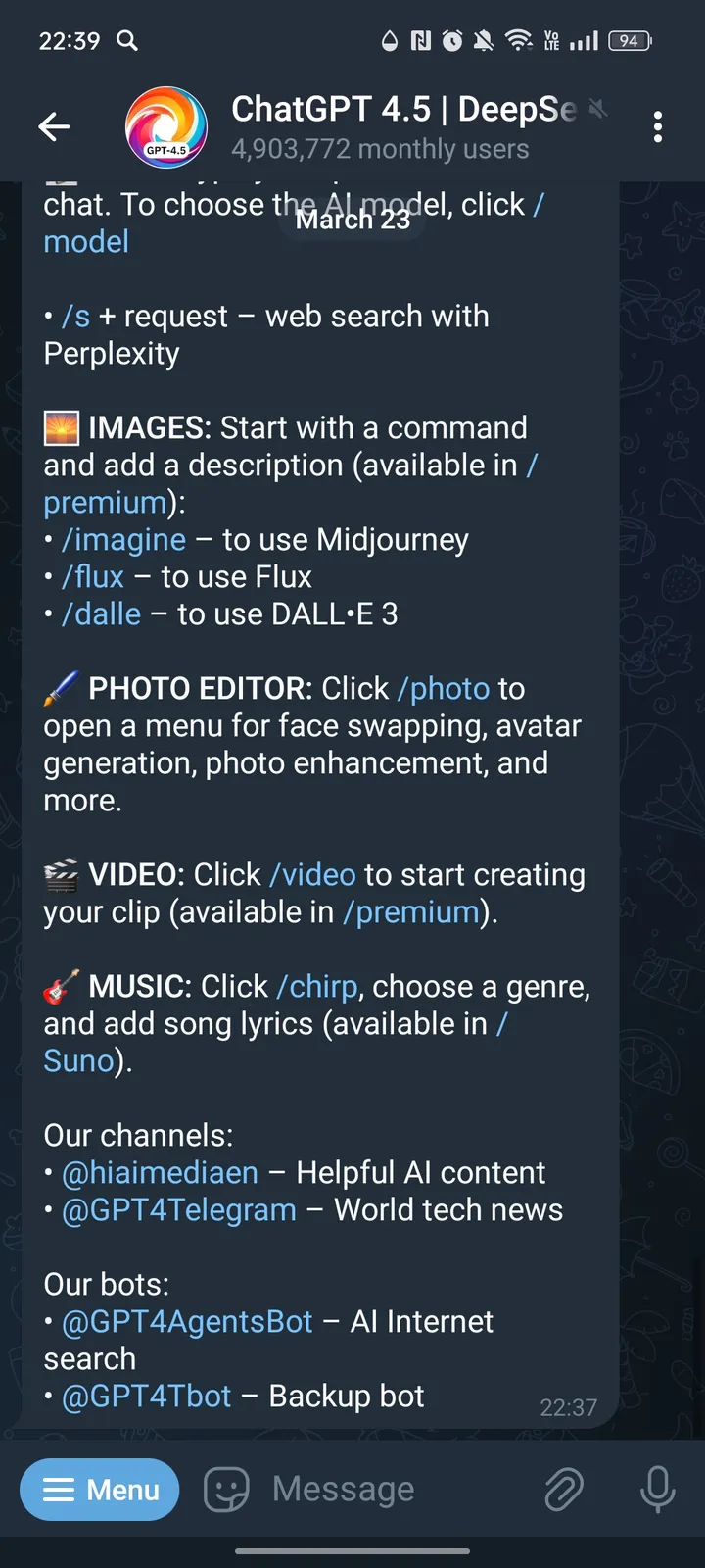 GPT 4 | DeepSeek | Midjourney screenshot 2