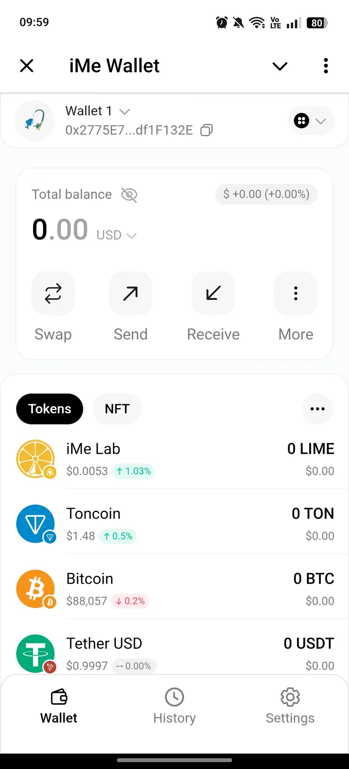 iMe Wallet screenshot 1